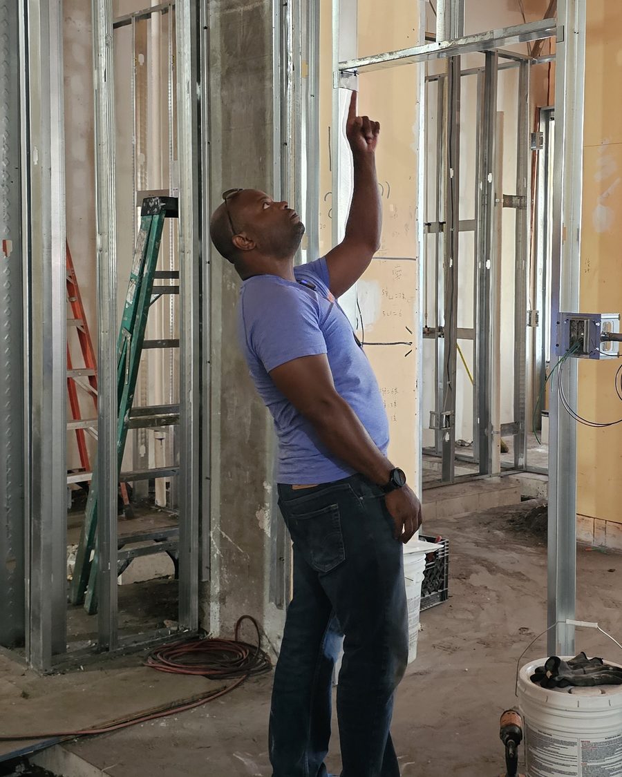 Matthias Williams on a jobsite
